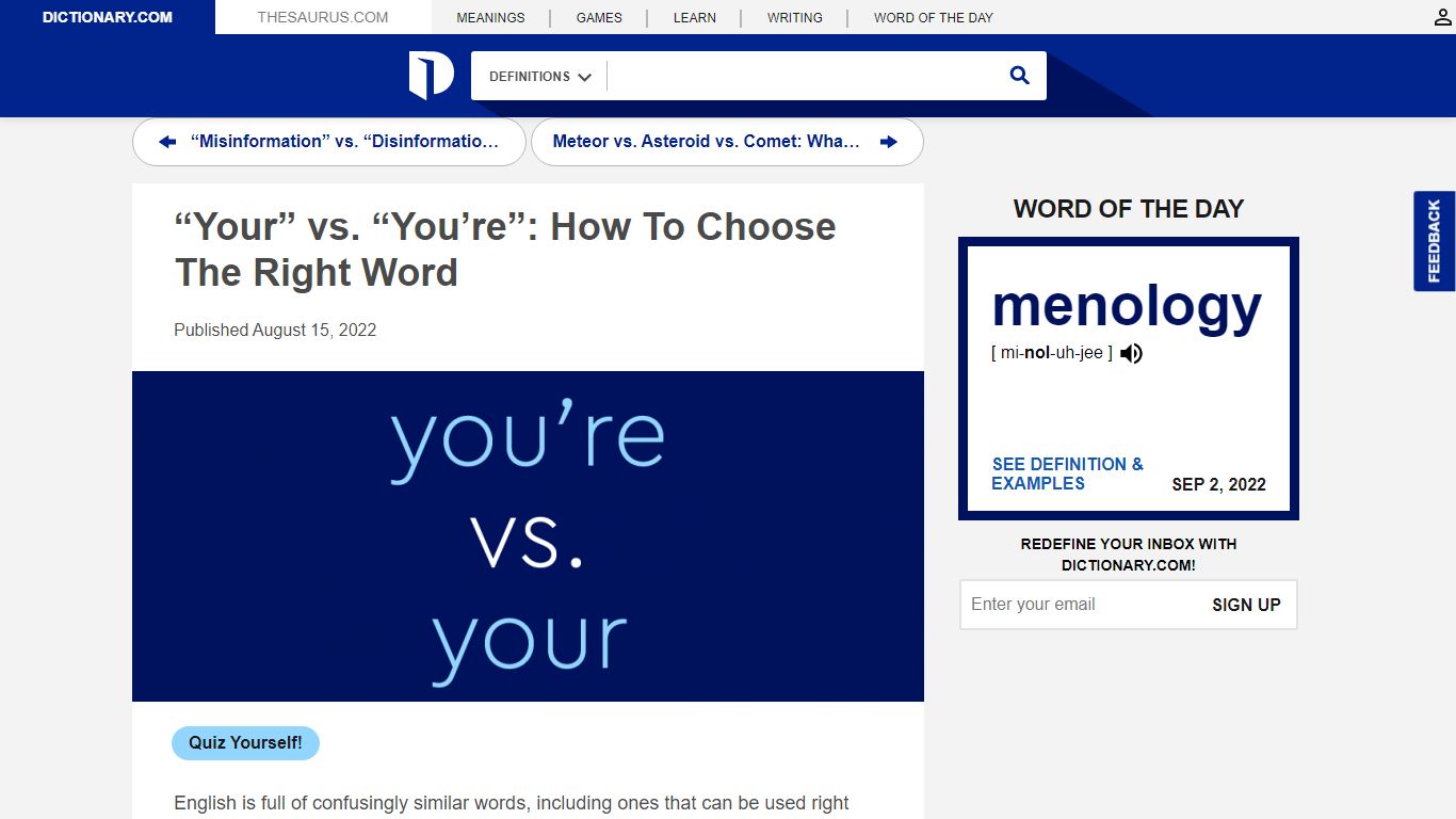 “Your” vs. “You’re”: How To Choose The Right Word